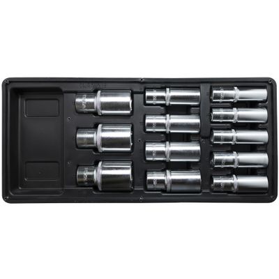 FIXMAN Tray 12 Piece 1/2' Drive Deep Sockets